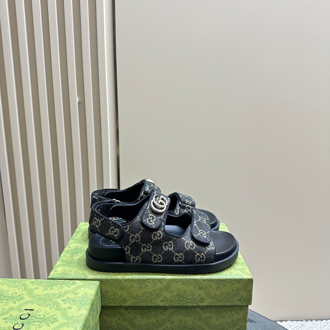 Gvc*1 Double G Sandal Denim 771575 Facvp 8446