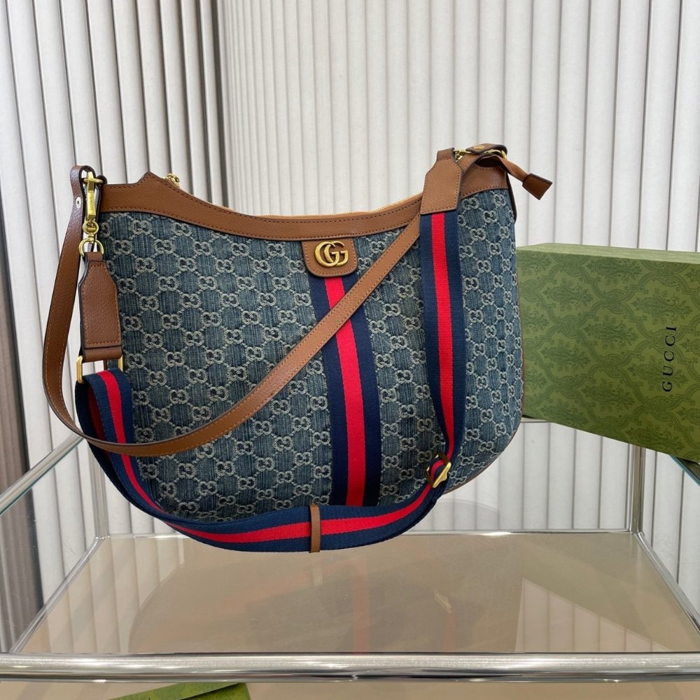 Gvc*1 Ophidia Small Shoulder Bag Blue 42Cm