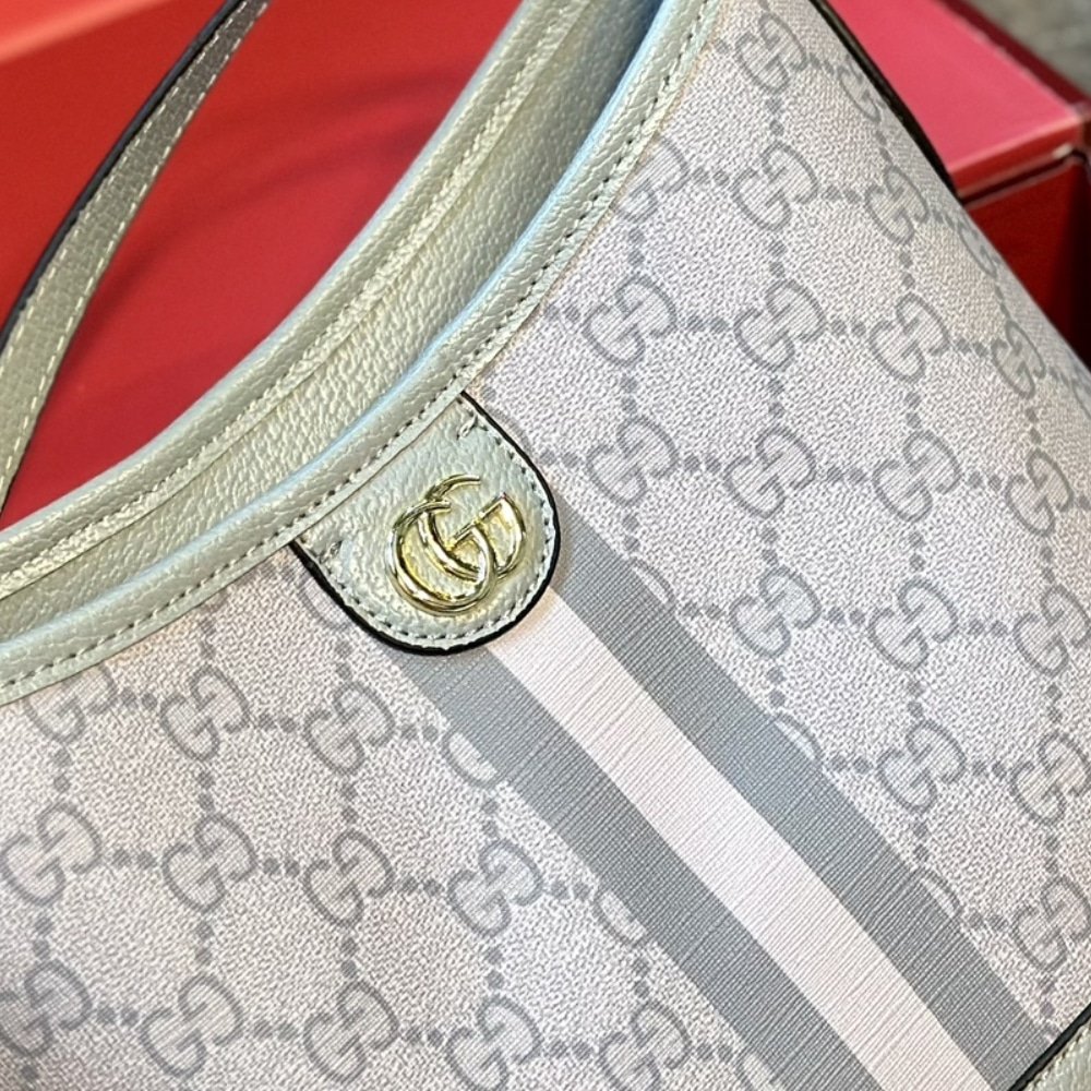 Gvc*1 Ophidia Small Tote Bag Dusty Blue 23Cm ‎765043 Fad04 8741