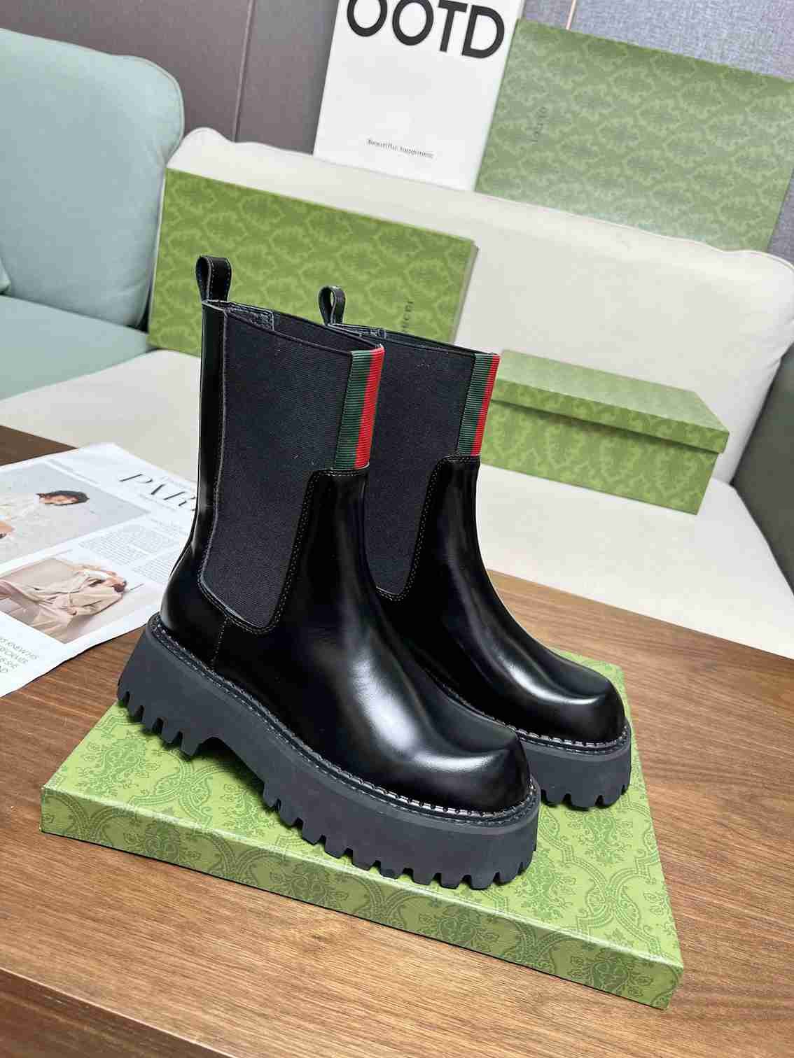Gvc*1 Women’s Boot With Web Anand Leather Black ‎806398 Aad6T 1052