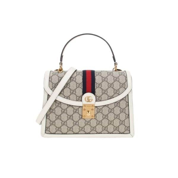Gvc*1 Ophidia Small Jumbo Gg Bag Gray 25Cm 651055 96Iwx 9794