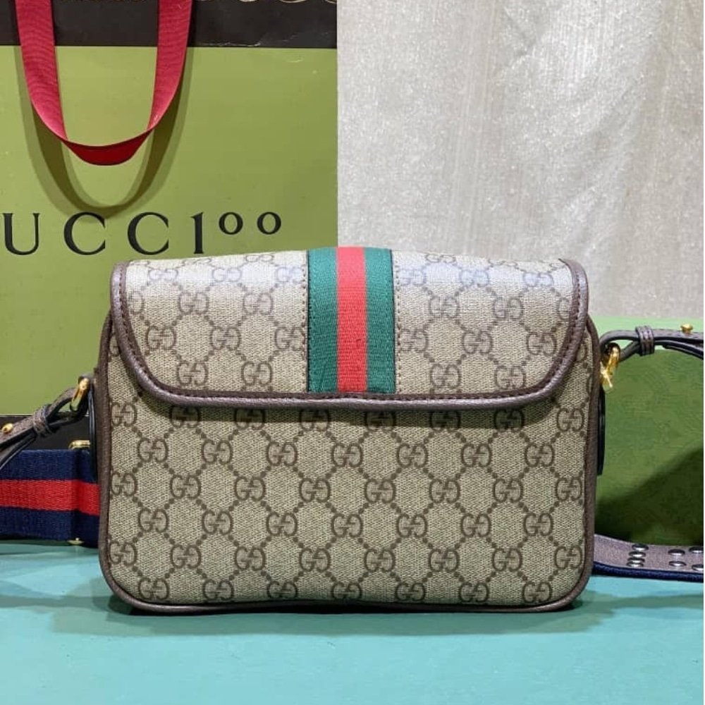 Gvc*1 Ophidia Mini Cross Body Bag Beige 23Cm