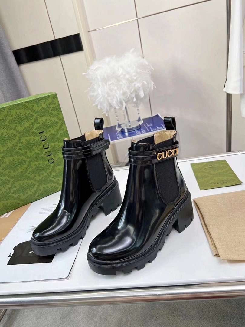 Gvc*1 Mid Heel Boot With Logo Black‎ 734909 Aabk6 1000