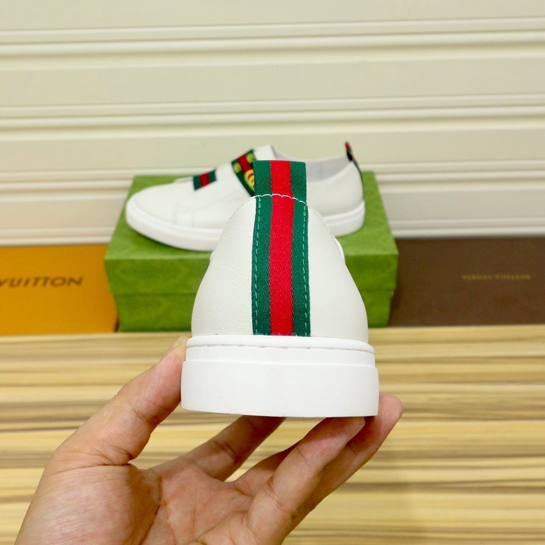 Gvc*1 Gg Slip On Sneaker Leather White