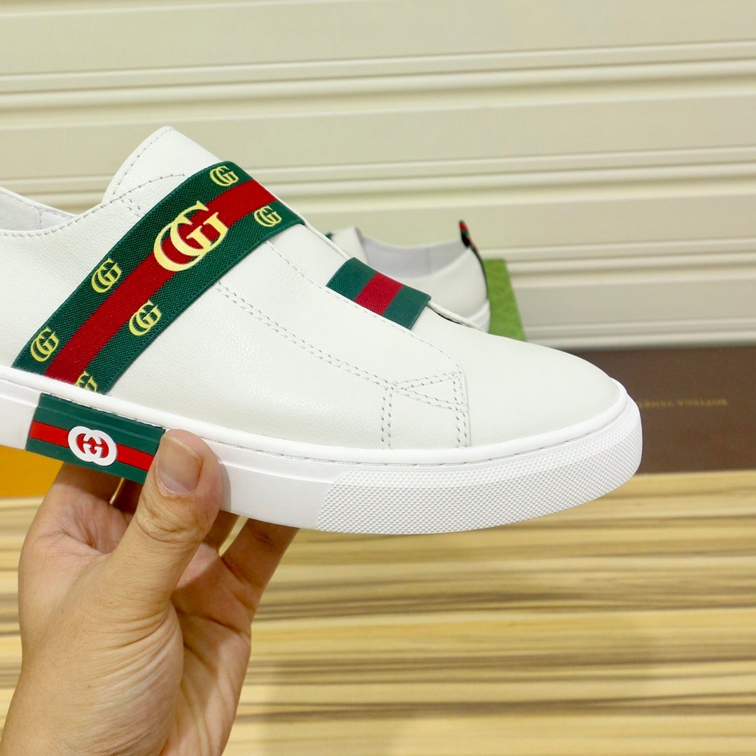 Gvc*1 Gg Slip On Sneaker Leather White