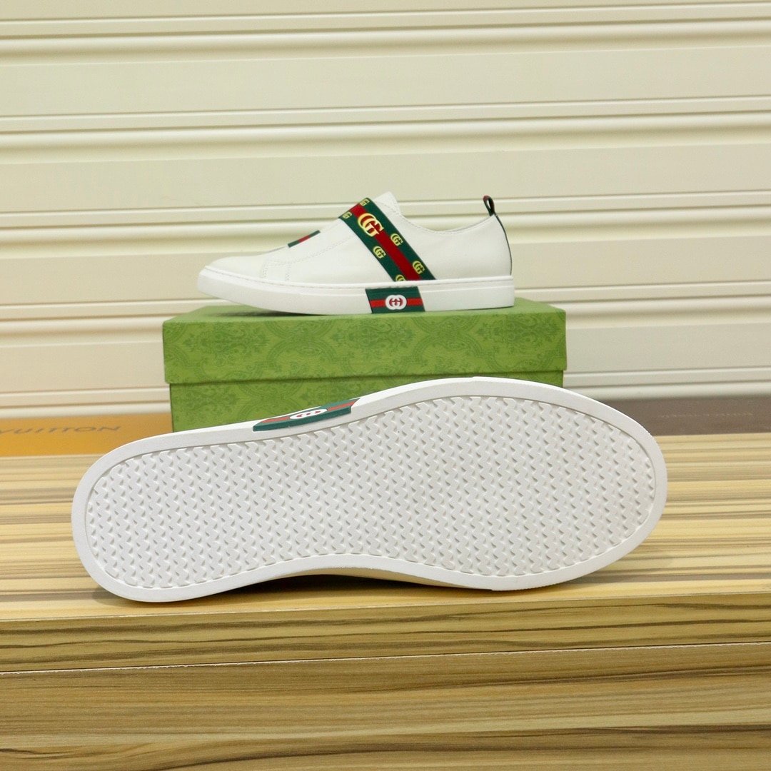 Gvc*1 Gg Slip On Sneaker Leather White