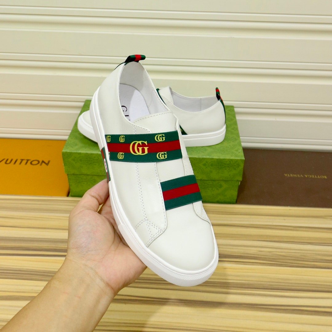 Gvc*1 Gg Slip On Sneaker Leather White