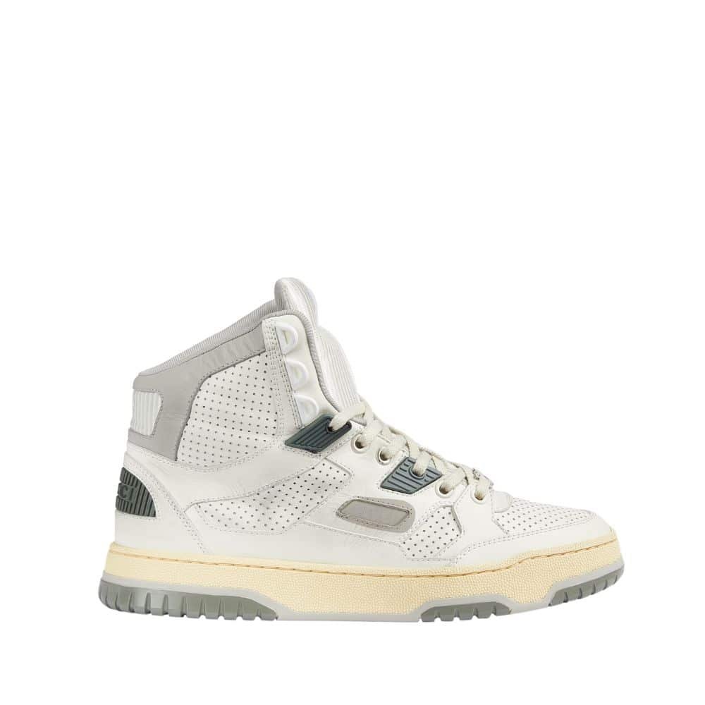 Gvc*1 Women’S High Top Distressed Effect Sneaker White 765437 Aacv6 9161