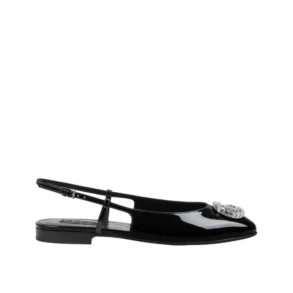 Gvc*1 Women’S Ballerina With Double G Black