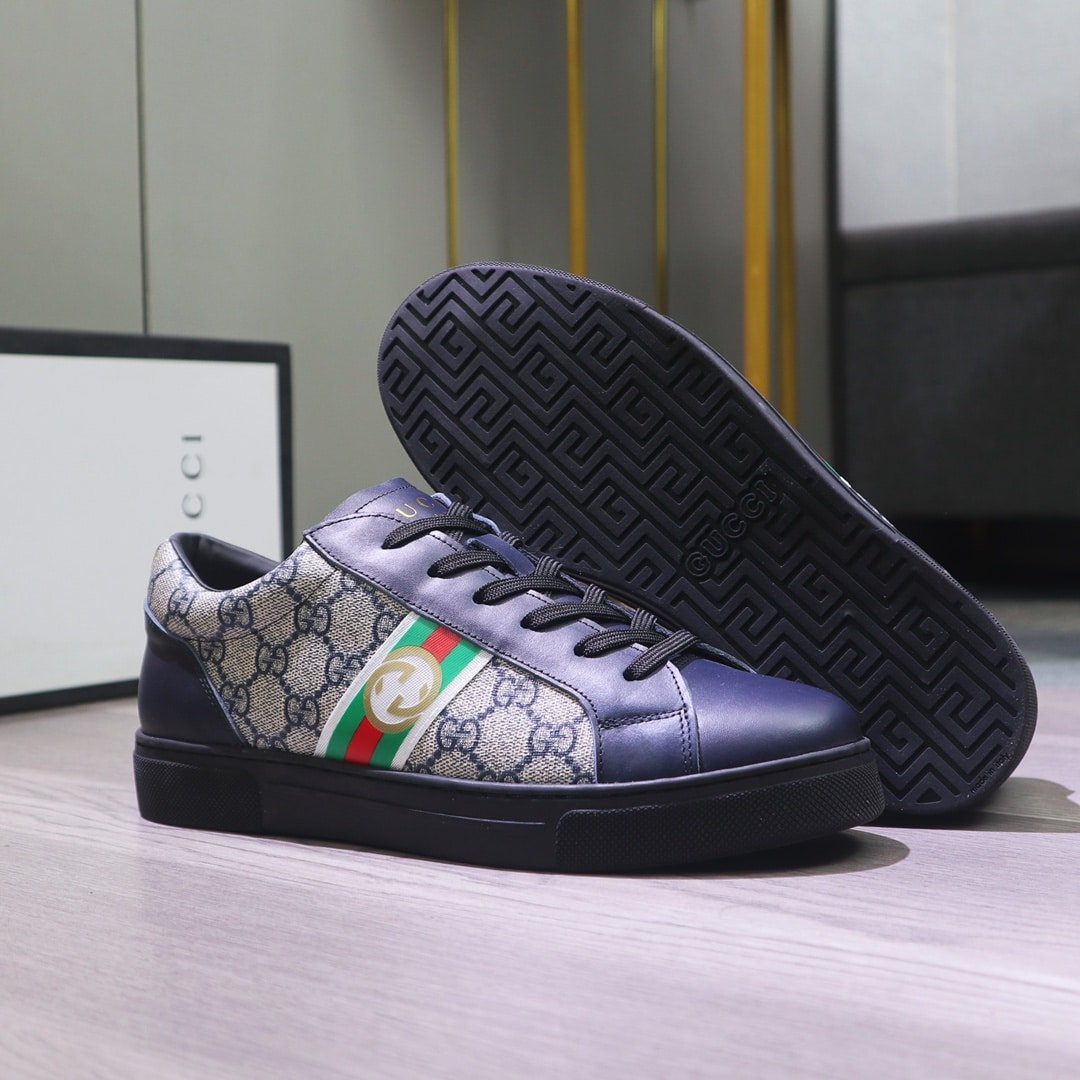 Gvc*1 Gg Svp*me Navy Blue Sneaker Gg With Web
