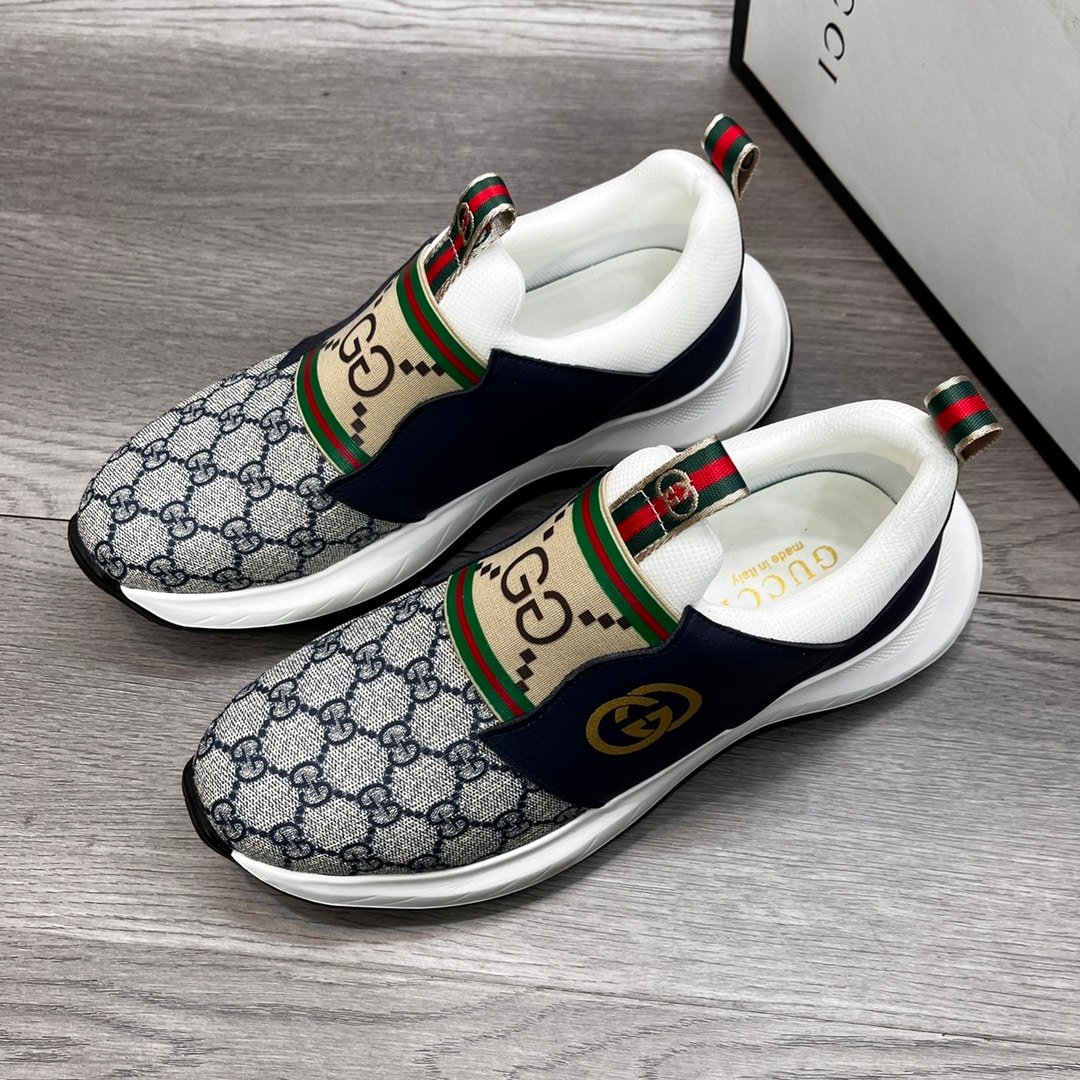Gvc*1 Sneaker Gg Canvas Blue White