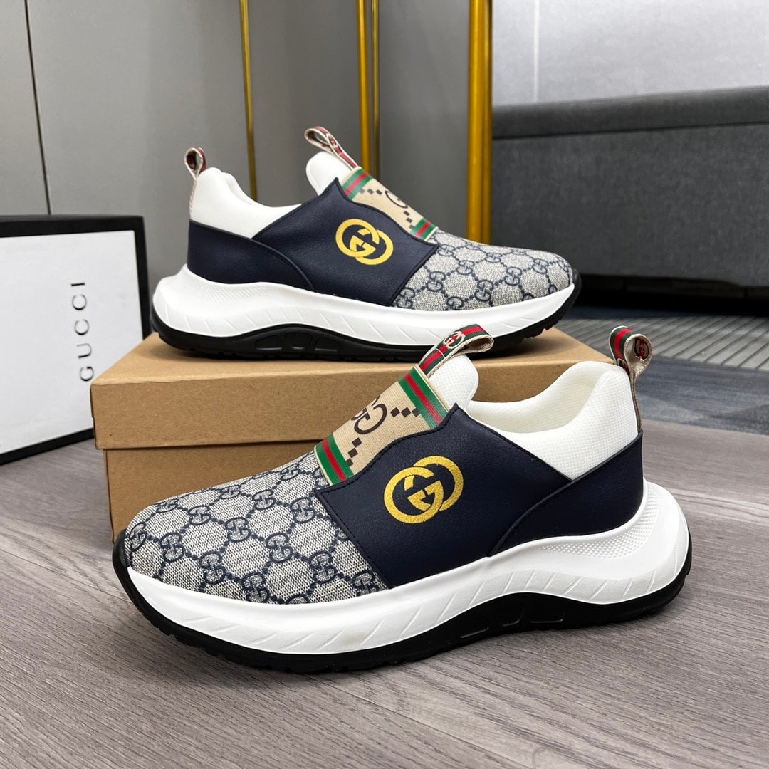 Gvc*1 Sneaker Gg Canvas Blue White