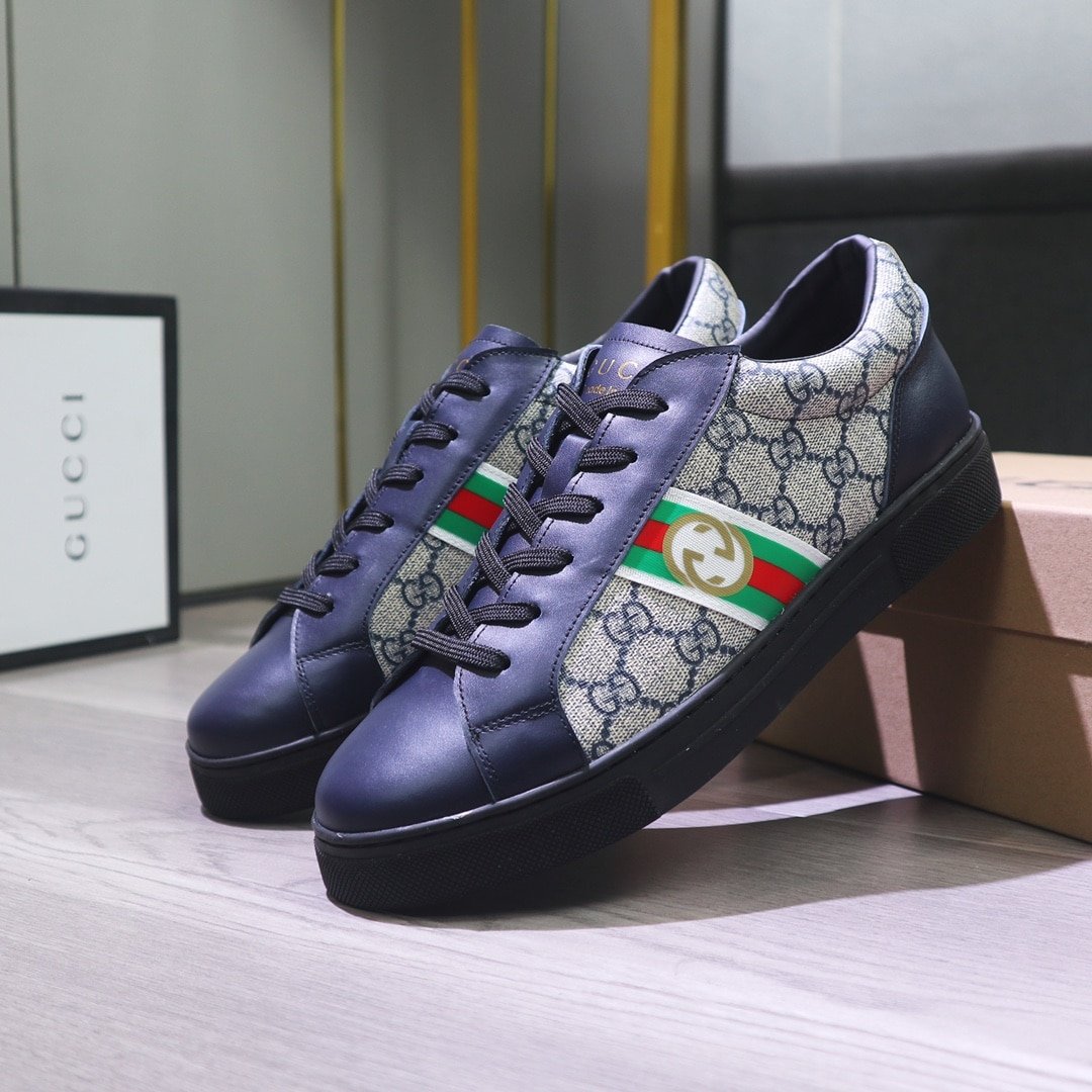 Gvc*1 Gg Svp*me Navy Blue Sneaker Gg With Web