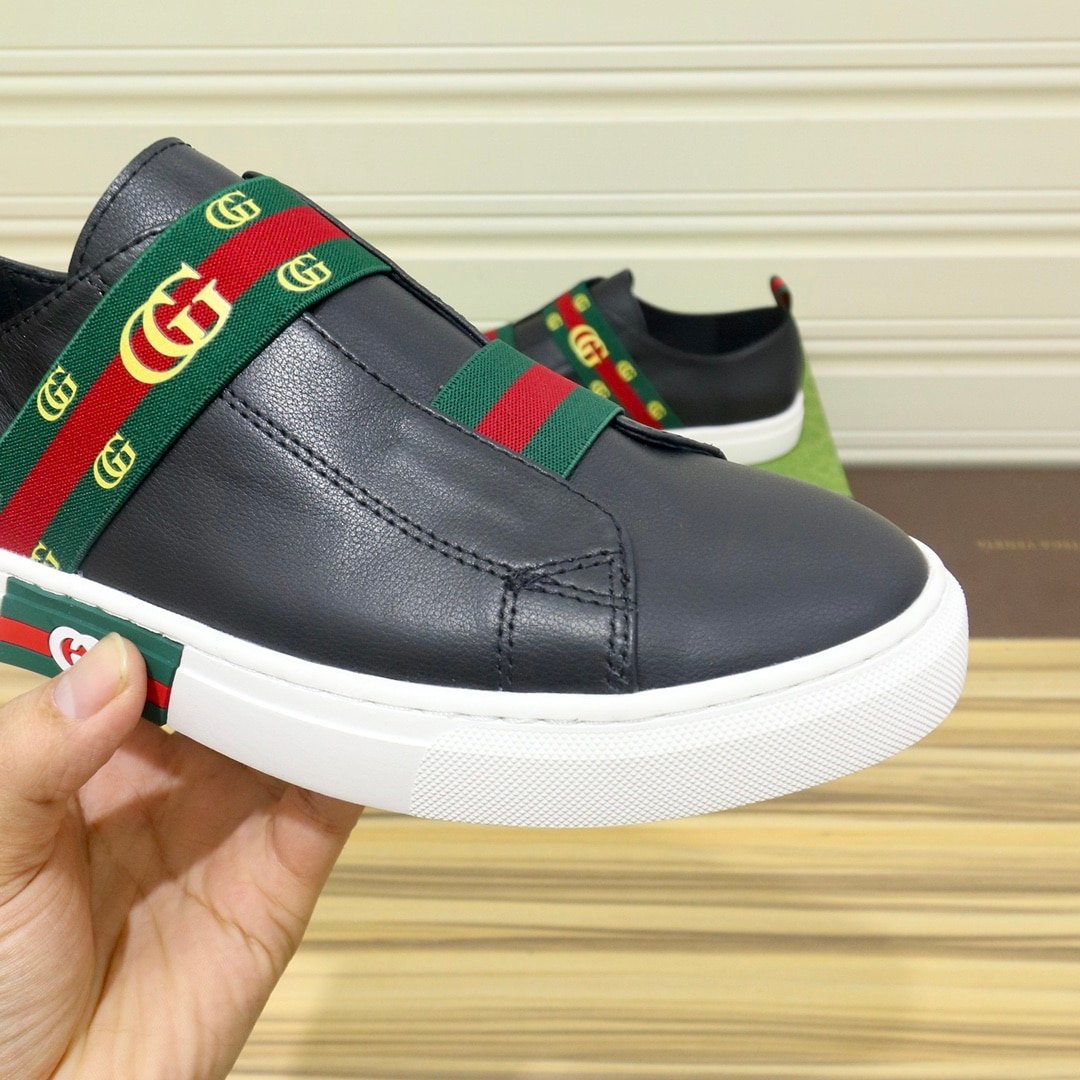 Gvc*1 Gg Slip On Sneaker Leather Black