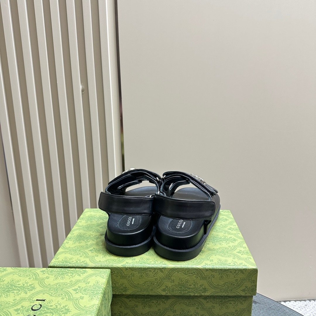 Gvc*1 Double G Sandal Black 771578 Bko00 1000