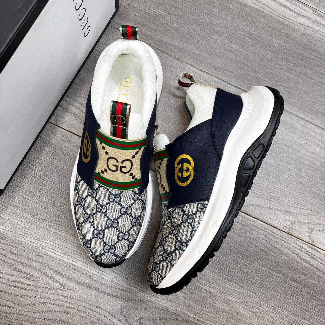 Gvc*1 Sneaker Gg Canvas Blue White
