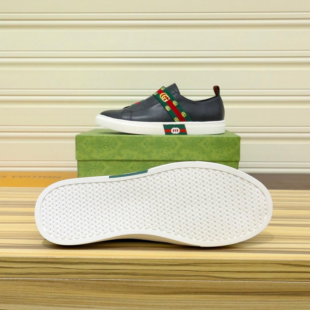 Gvc*1 Gg Slip On Sneaker Leather Black