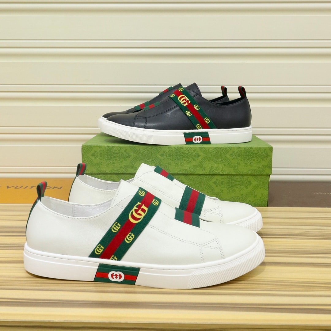 Gvc*1 Gg Slip On Sneaker Leather Black