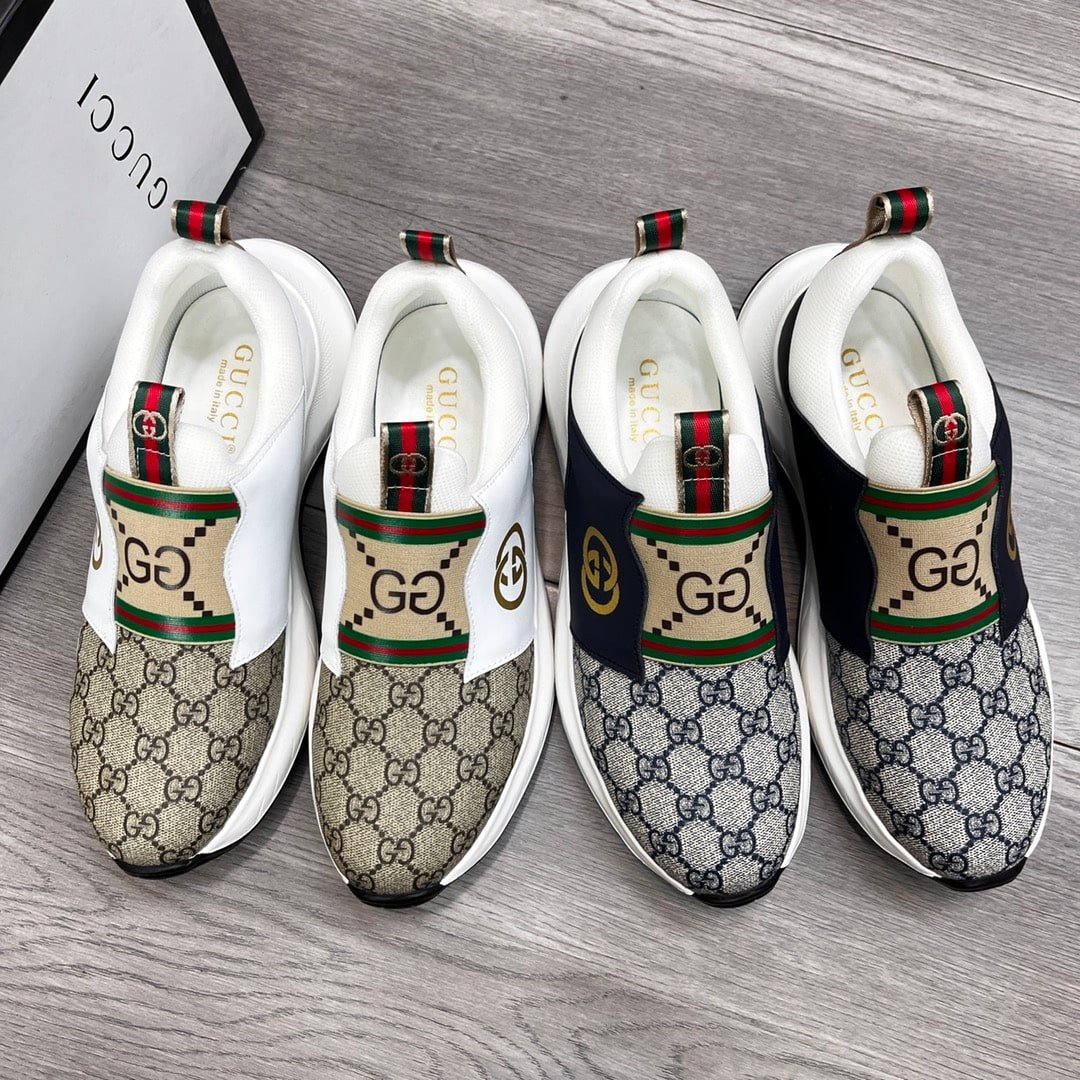 Gvc*1 Sneaker Gg Canvas Blue White