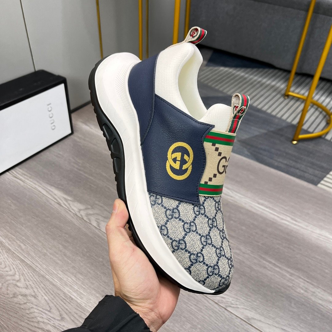 Gvc*1 Sneaker Gg Canvas Blue White