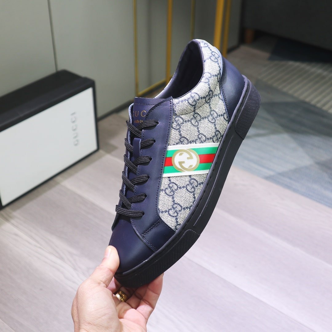 Gvc*1 Gg Svp*me Navy Blue Sneaker Gg With Web