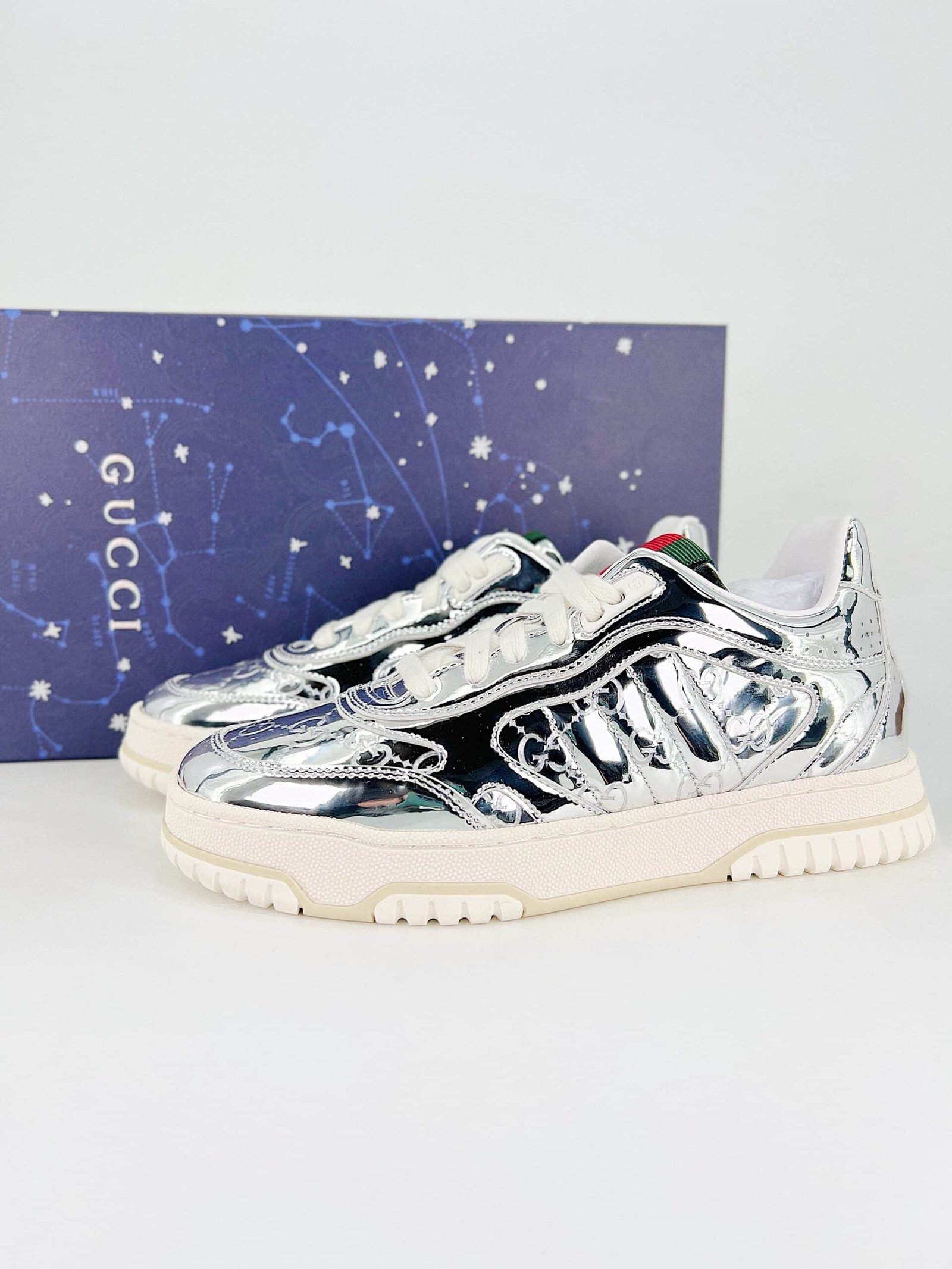 Gvc*1 Women’s Re Web Sneaker Silver 825961 Fad56 8144