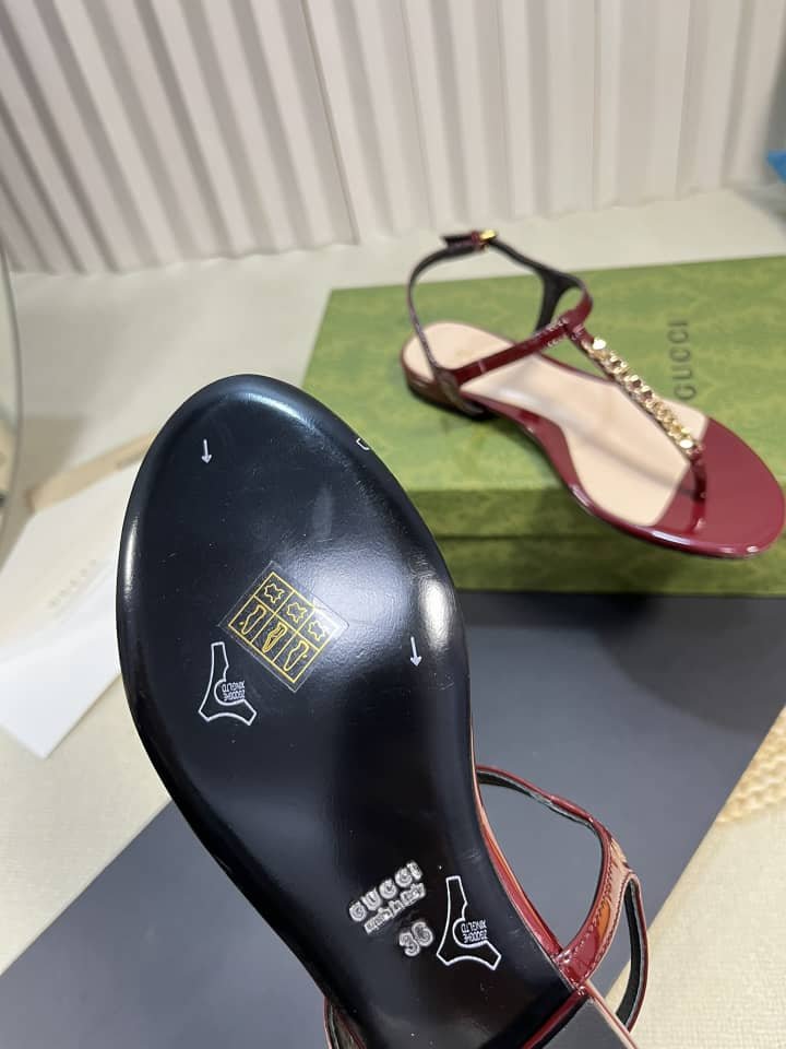 Gvc*1 Signoria Thong Sandal Red ‎782415 Bnc00 6207