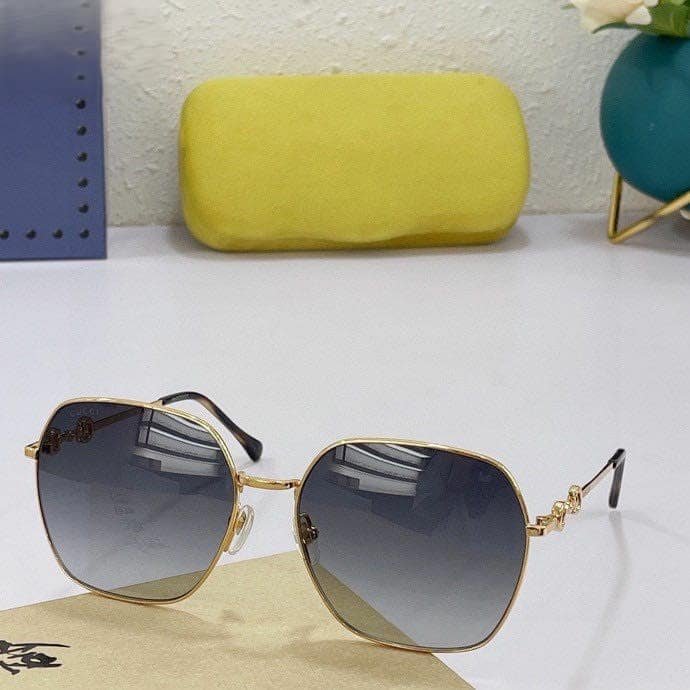 Gvc*1 Square Frame Sunglasses Gold Metal Frame ‎648494 I3330 8012