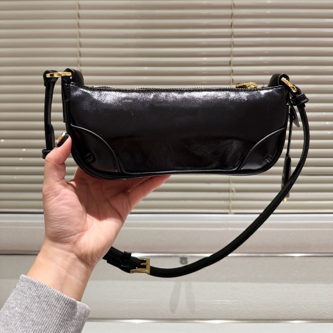 Pra*a Re Edition 2002 Leather Shoulder Bag Black 23Cm 1Bc201 2Cyr F0002 V Ooo