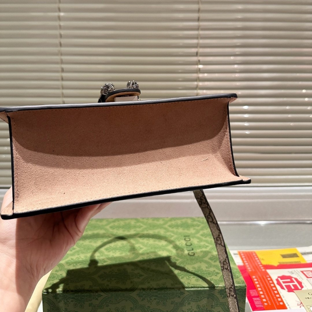 Gvc*1 Damen Dionysus Gg Canvas Top Handle Bag Brown 24Cm