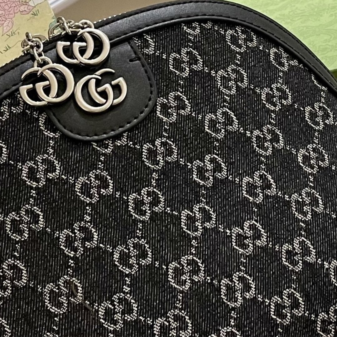 Gvc*1 Ophidia Gg Small Shoulder Bag Black 23Cm 499621 Fac2F 8450