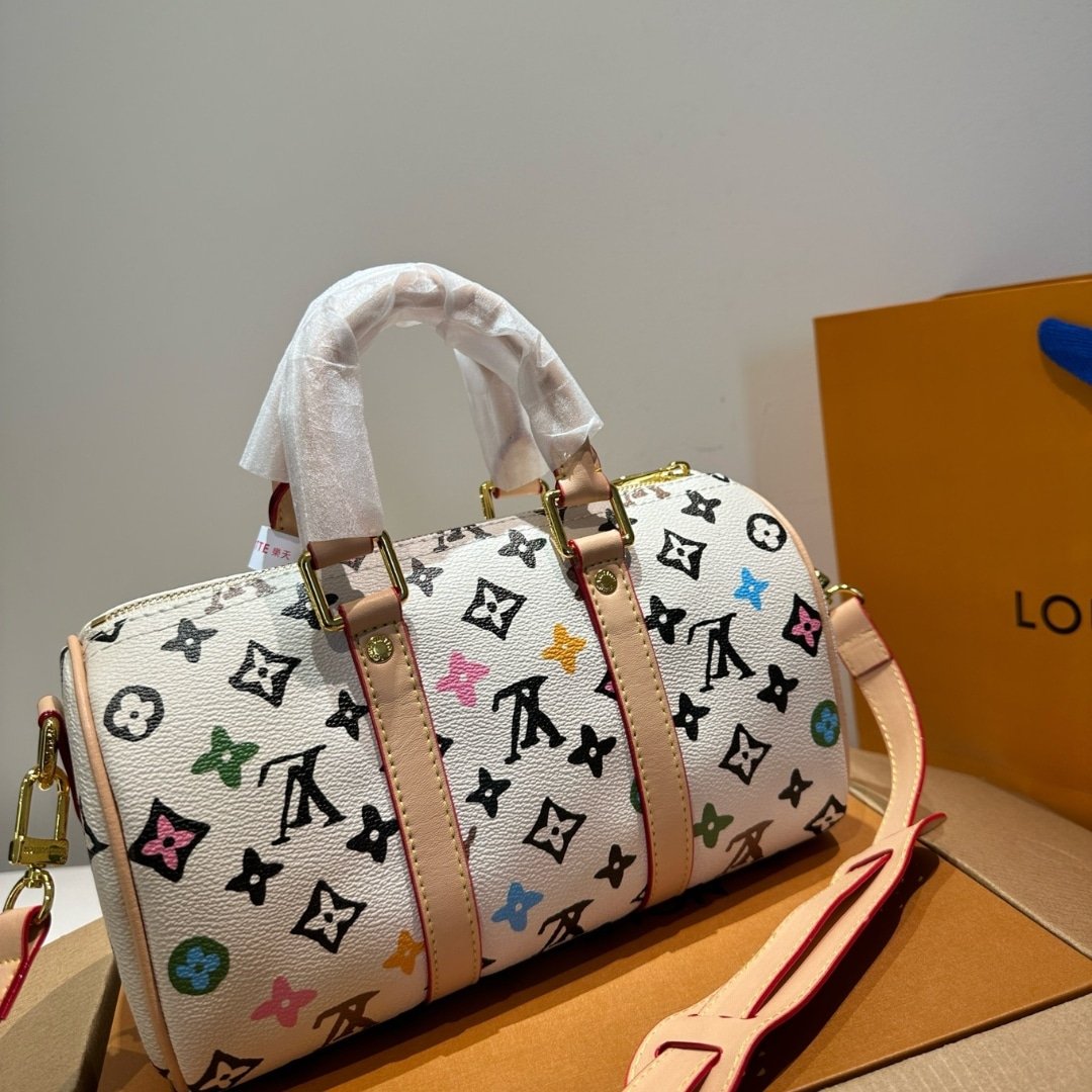 L0vis Vvtt0n Speedy 25 Handbag Monogram Canvas In Multicolor 25Cm