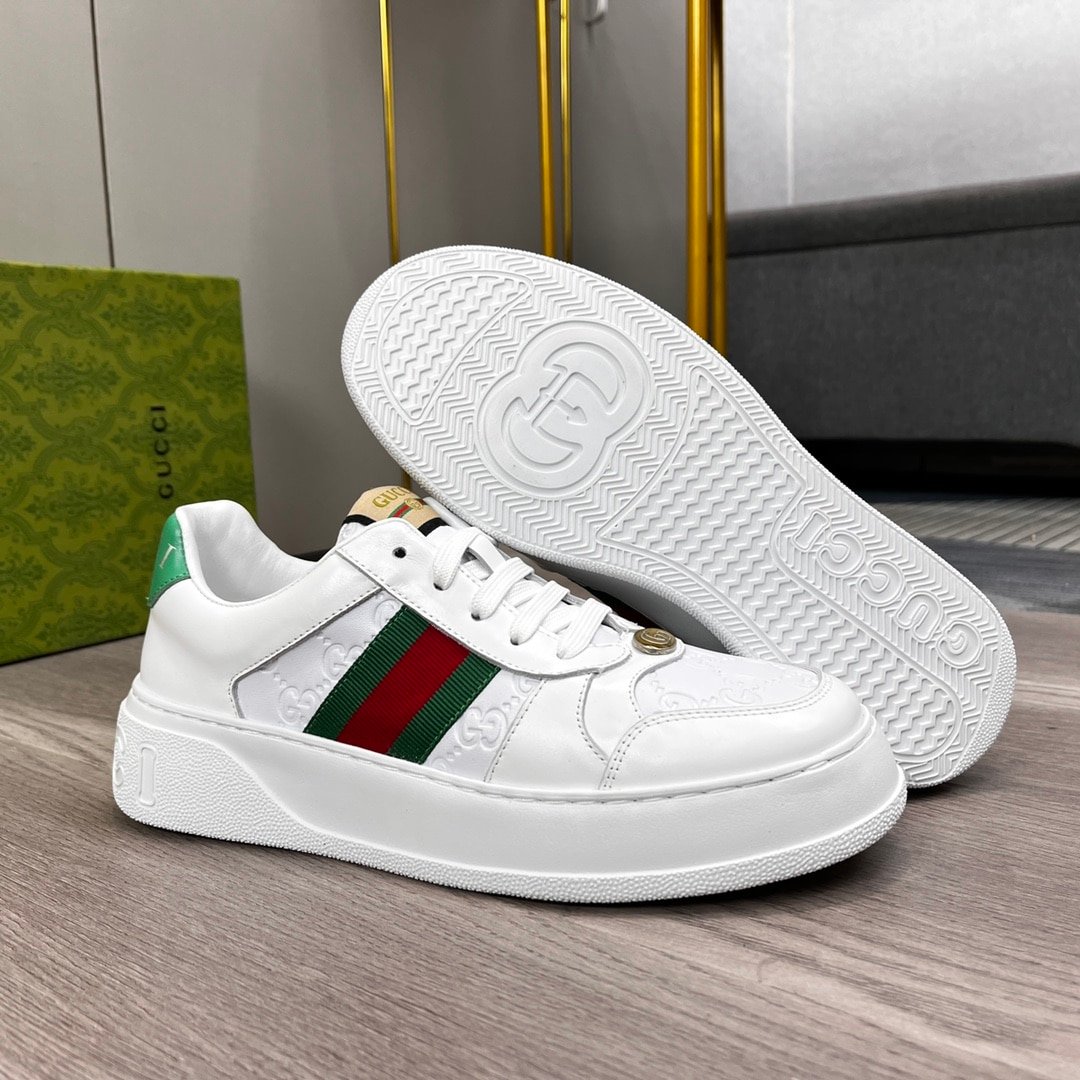 Gvc*1 Screener Sneaker With Web White