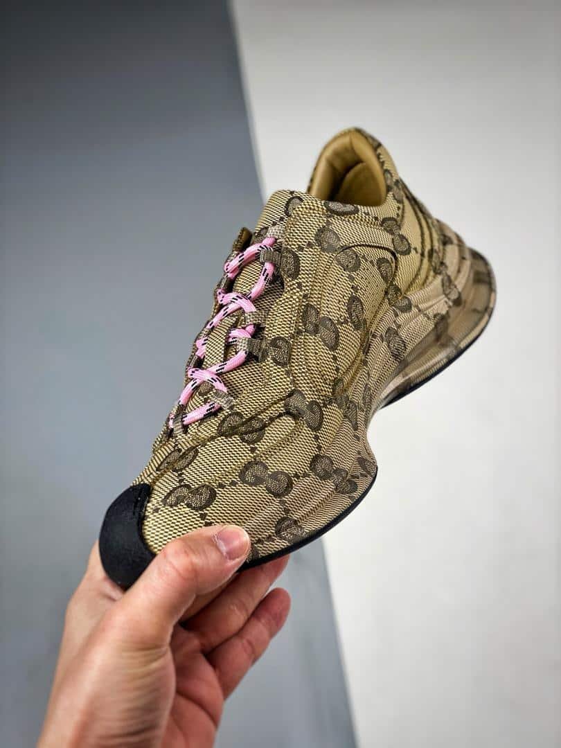 Gvc*1 Women’S Gvc*1 Run Sneaker In Water Transfer Printed Leather Beige 725612 Aabeb 9742