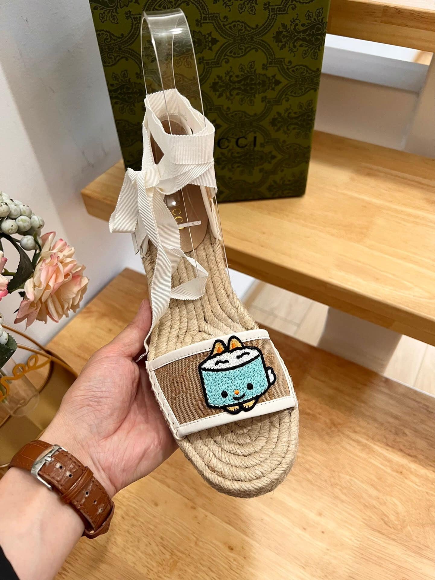 Gvc*1 Women’S Gg Espadrille With Patch ‎737511 Fabor 9741