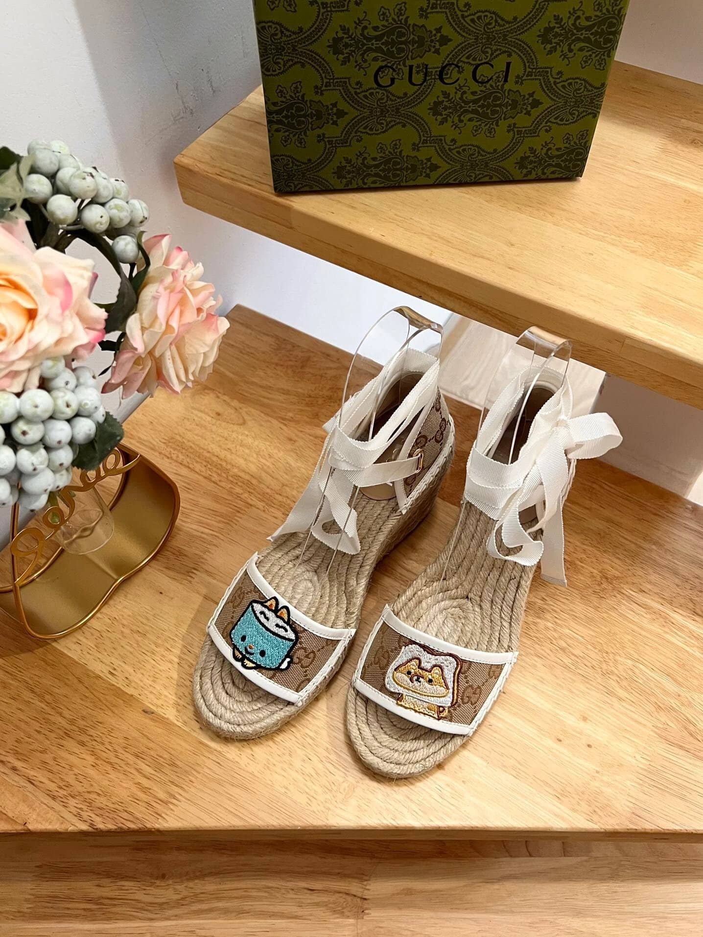 Gvc*1 Women’S Gg Espadrille With Patch ‎737511 Fabor 9741