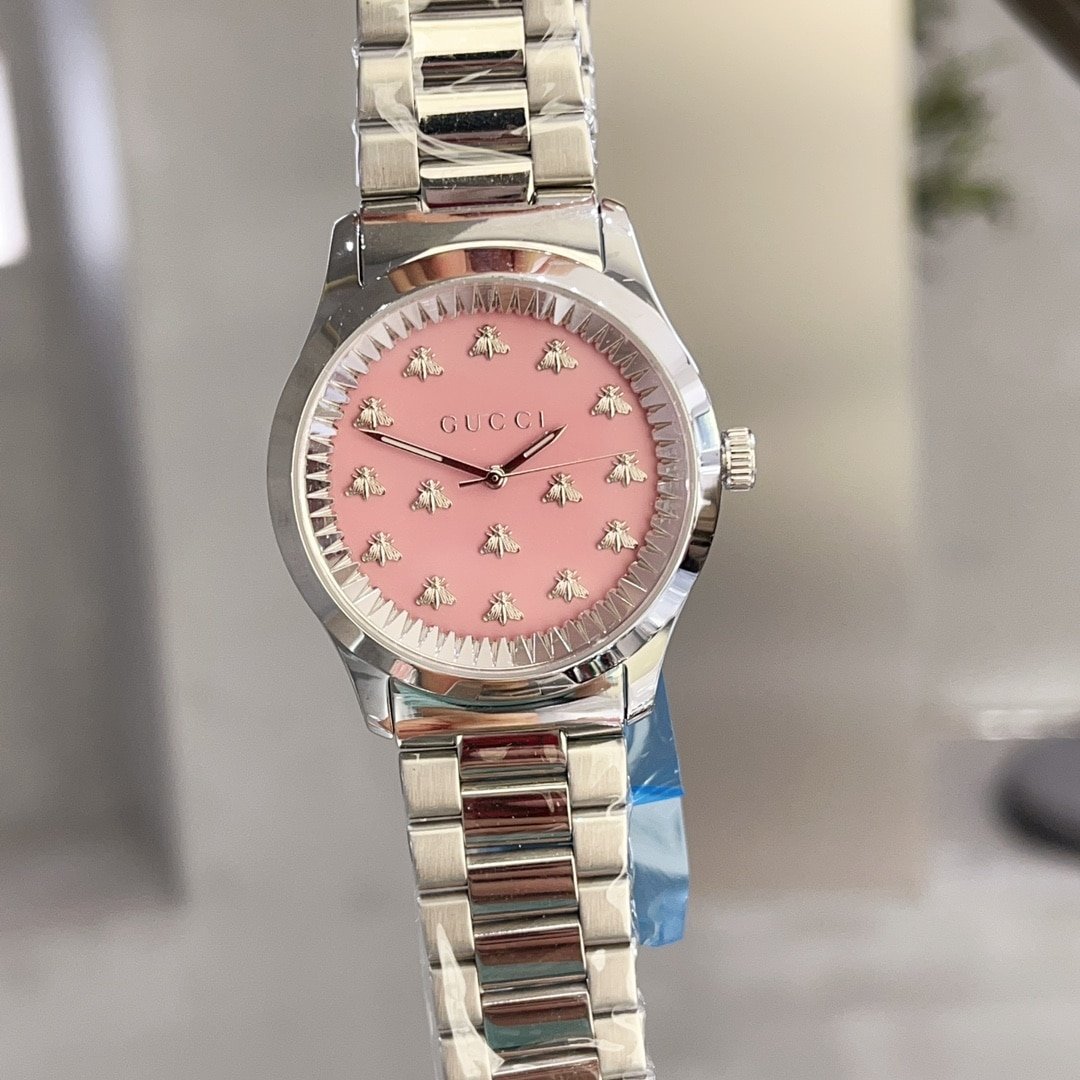 Gvc*1 G Timeless Automatic Pink Dial 38Mm Ya1265033