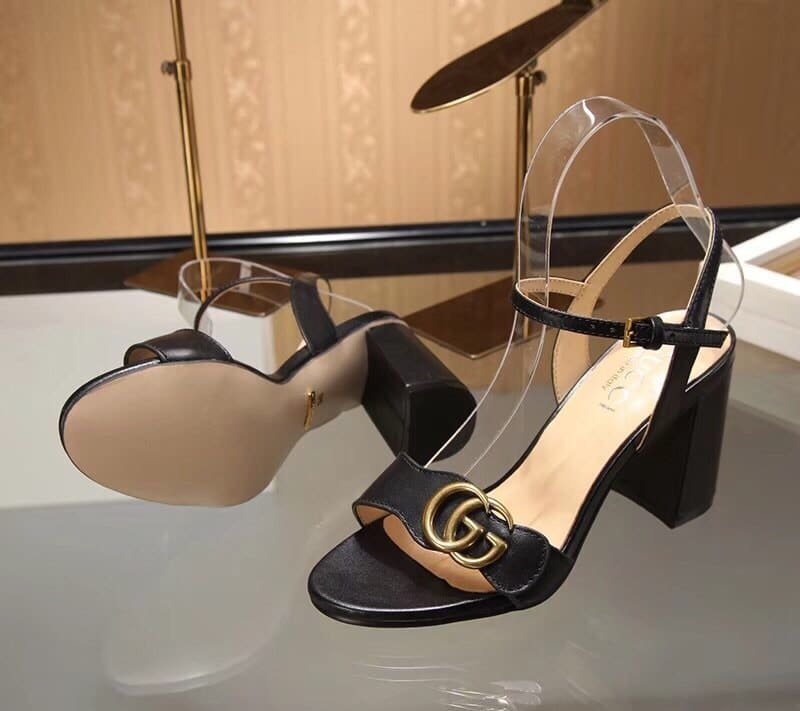 Gvc*1 G Mid Heel Sandal Black ‎453379 A3N00 1000