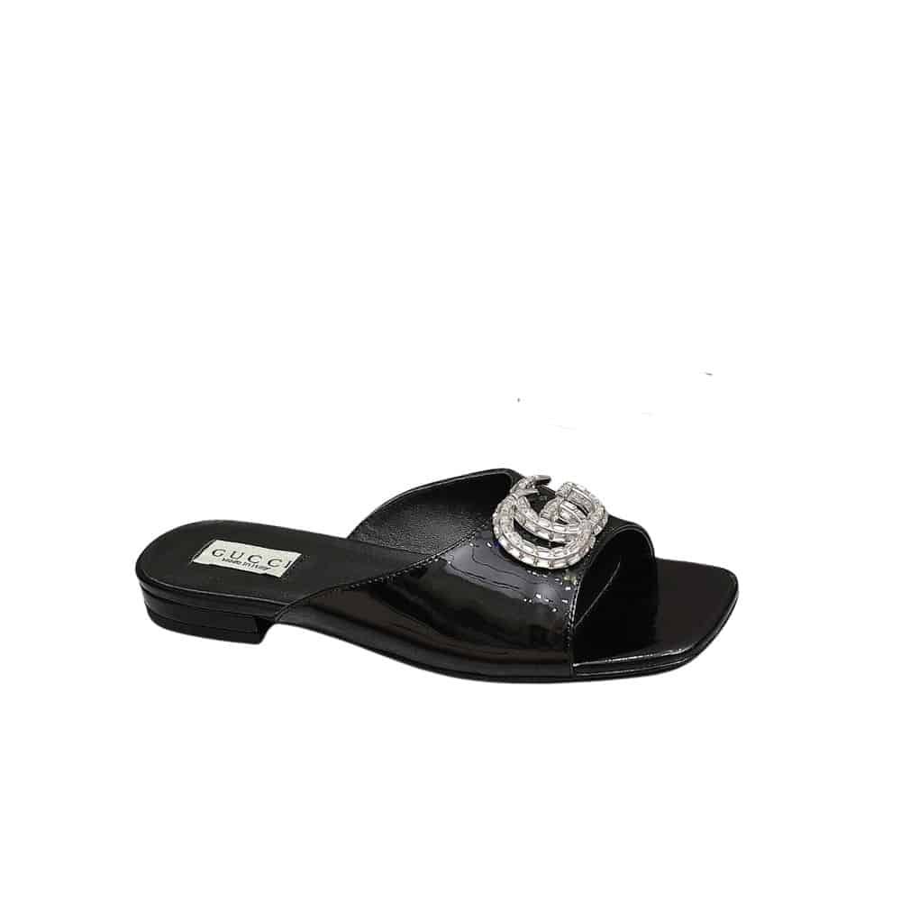 Gvc*1 Gg Crystal Slippers Black