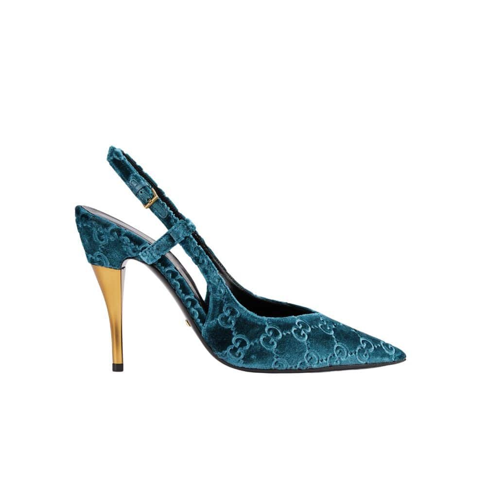Gvc*1 Women’S Platform Pump Blue Velvet