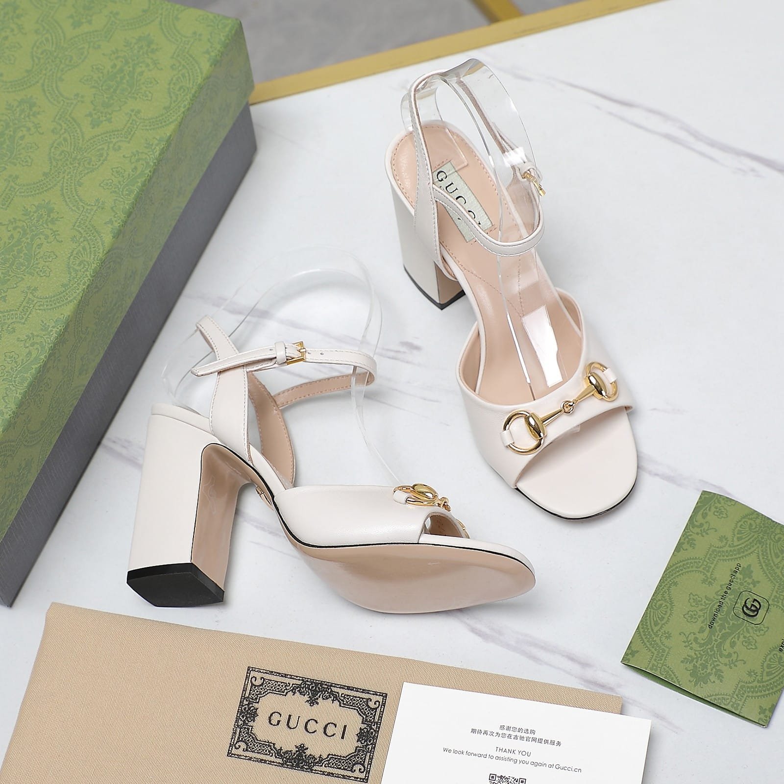 Gvc*1 Women’S Horsebit Sandal White 812292 C9D00 9022