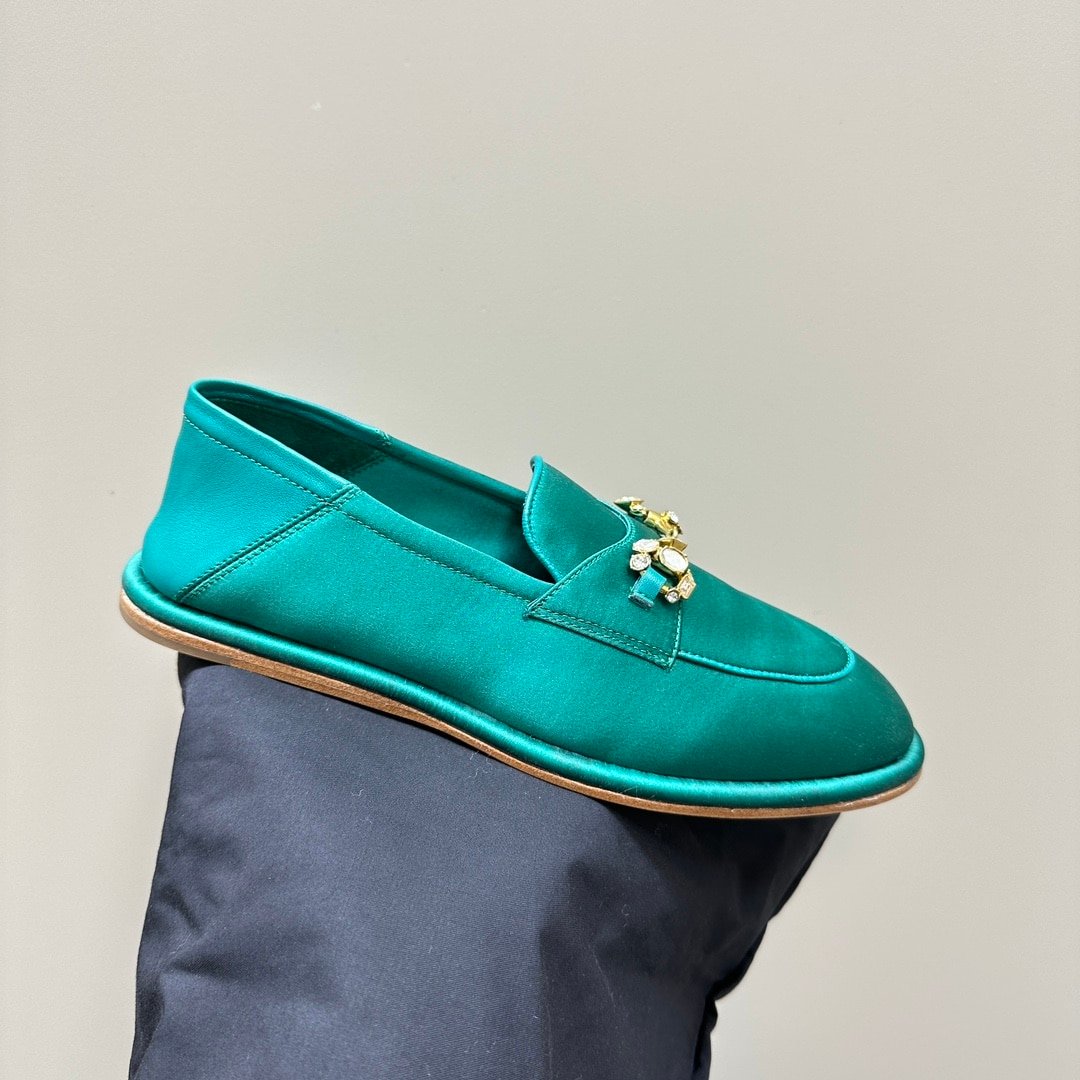 Gvc*1 Women’S Horsebit Loafer With Crystals Blue