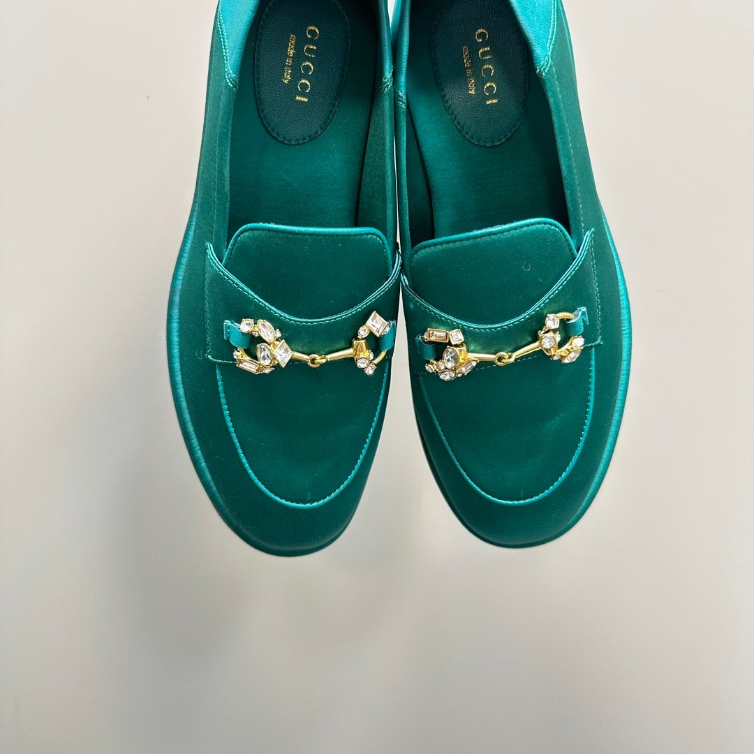 Gvc*1 Women’S Horsebit Loafer With Crystals Blue