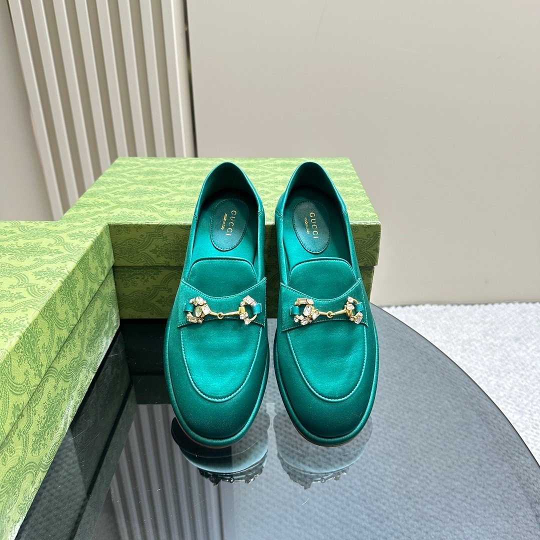Gvc*1 Women’S Horsebit Loafer With Crystals Blue