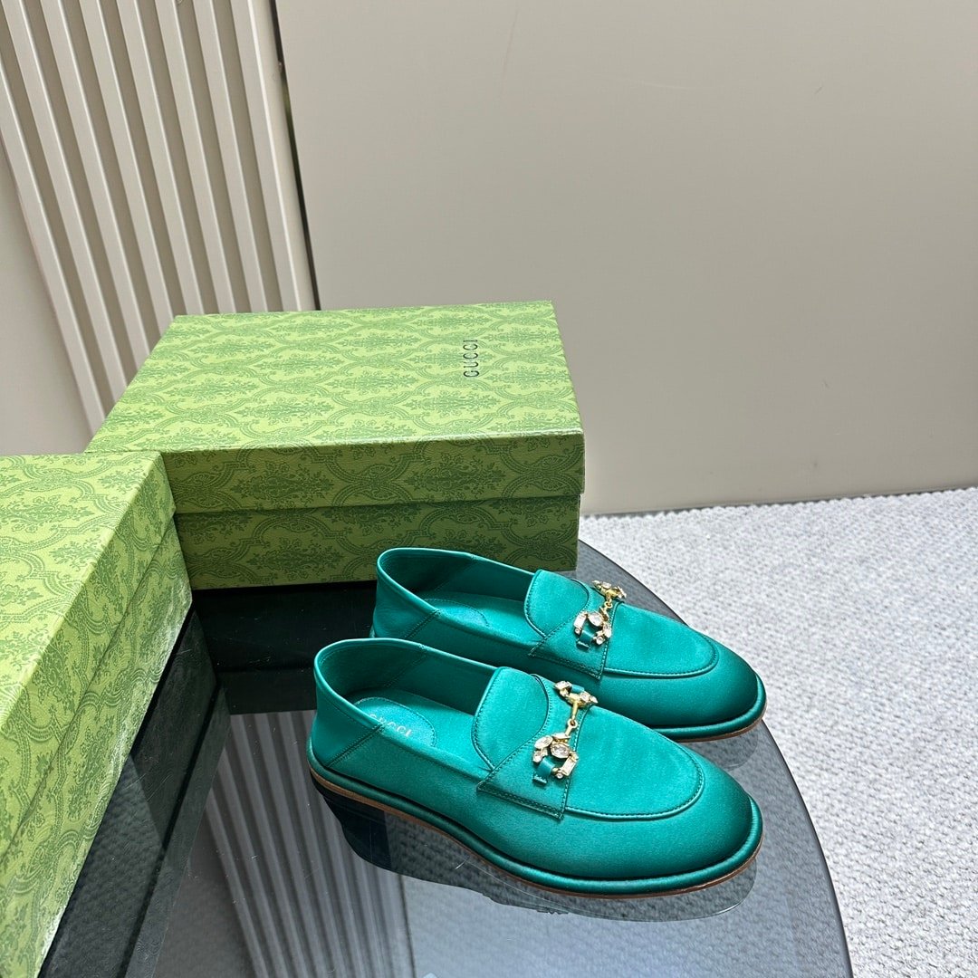 Gvc*1 Women’S Horsebit Loafer With Crystals Blue
