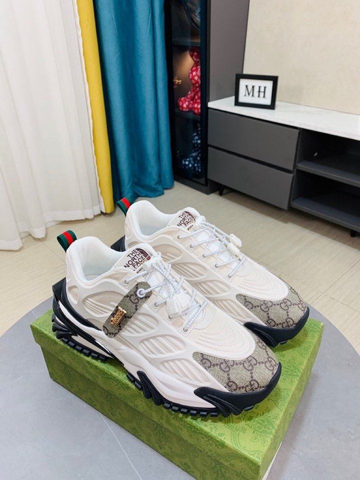 Gvc*1 Gg Men’S Sneaker Rubber Leather White