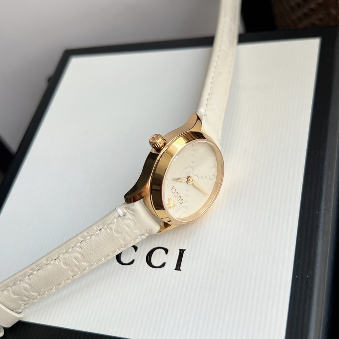 Gvc*1 G Timeless Watch White Dial 27Mm
