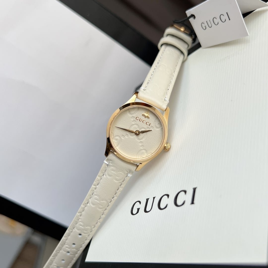 Gvc*1 G Timeless Watch White Dial 27Mm