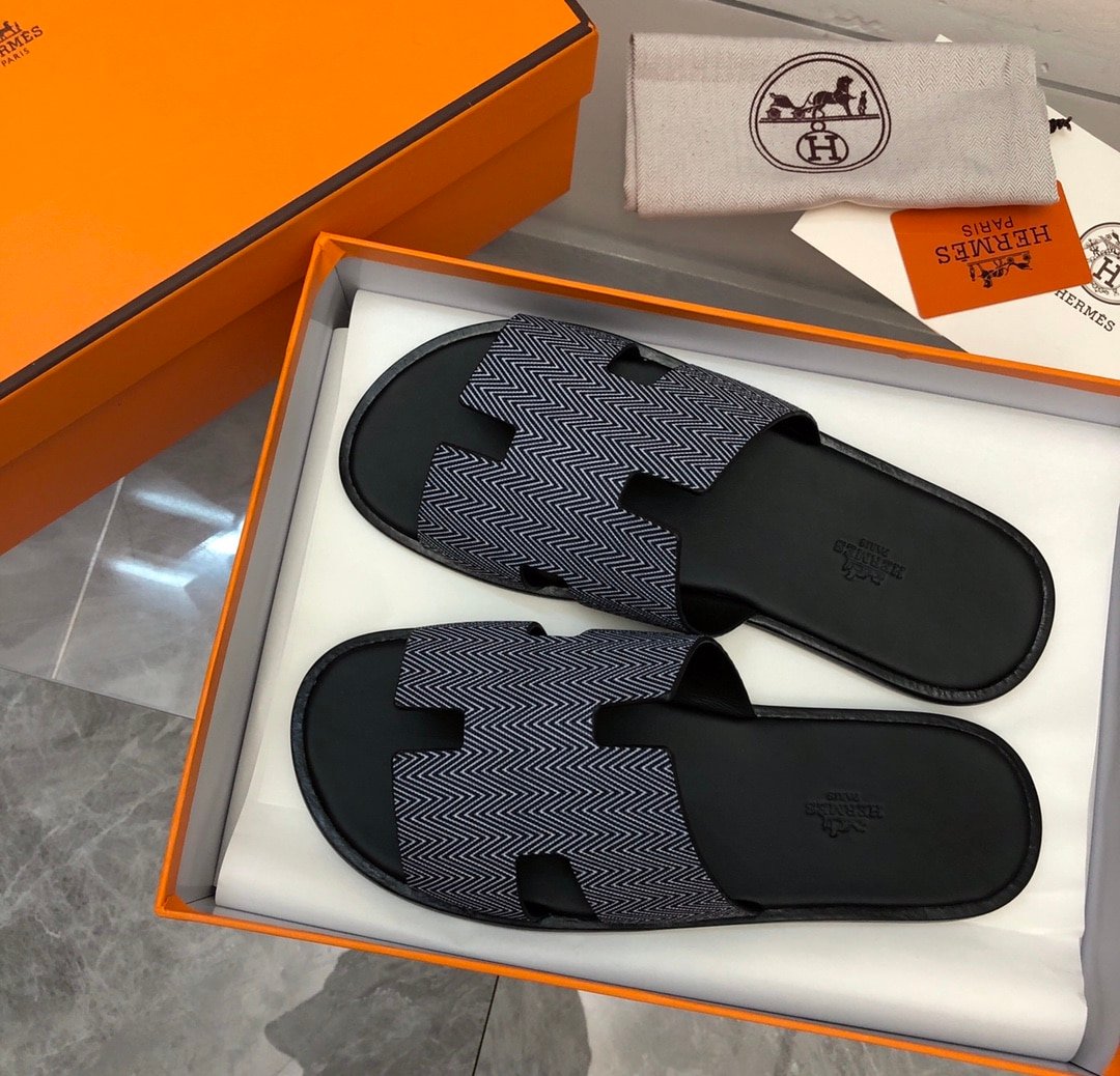 H**me5 Izmir Sandal Noir Blanc H231806Zh11390