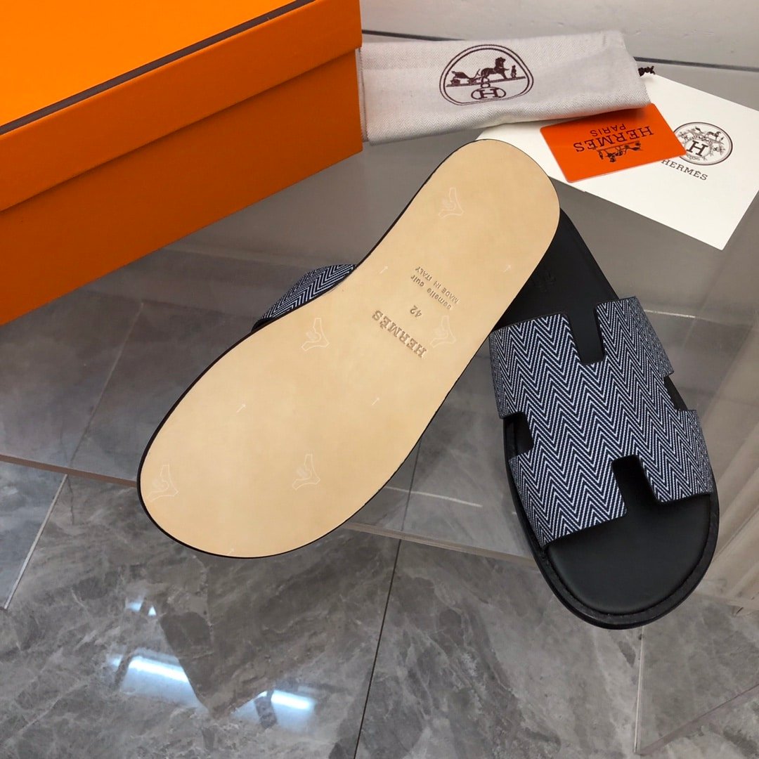 H**me5 Izmir Sandal Noir Blanc H231806Zh11390